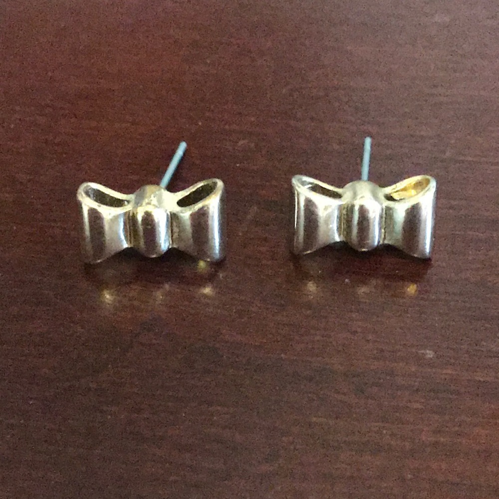 Kate Spade gold bow earrings - Picture 5 of 7